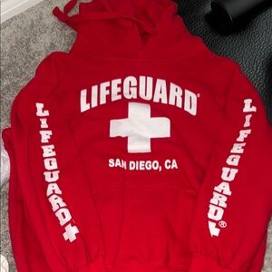 Red Lifeguard Hoodie